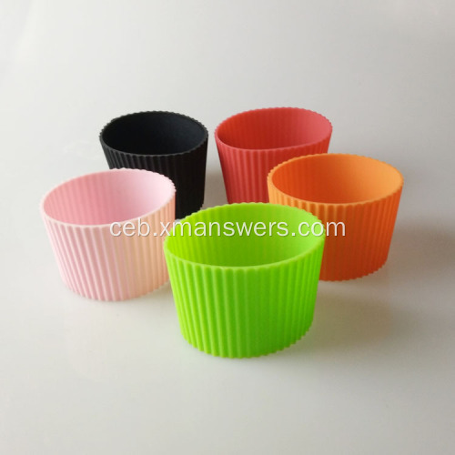 Pasadya nga gihimo nga ceramic mug silicone rubber sleeve